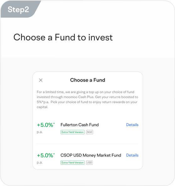 Choose a Fund to invest